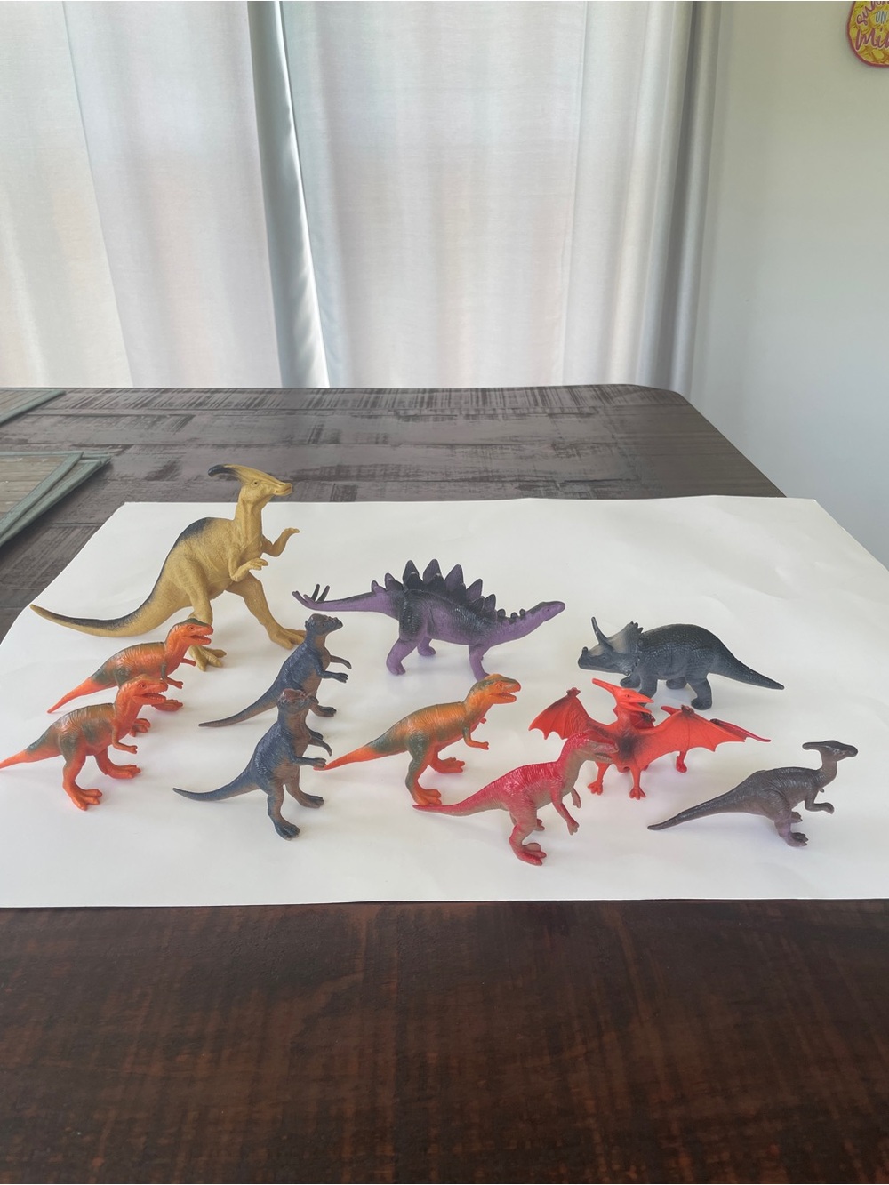 Assorted Kids Dinosaur Toy Figures - Multicolor Set